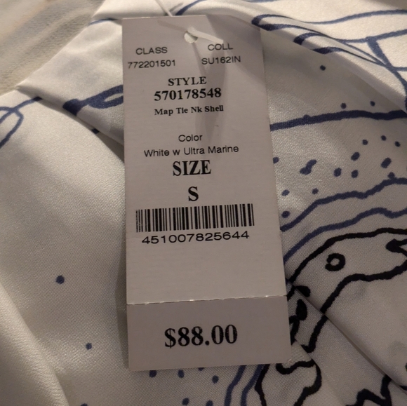 WHBM size small sleeveless blouse NWT - Picture 3 of 13